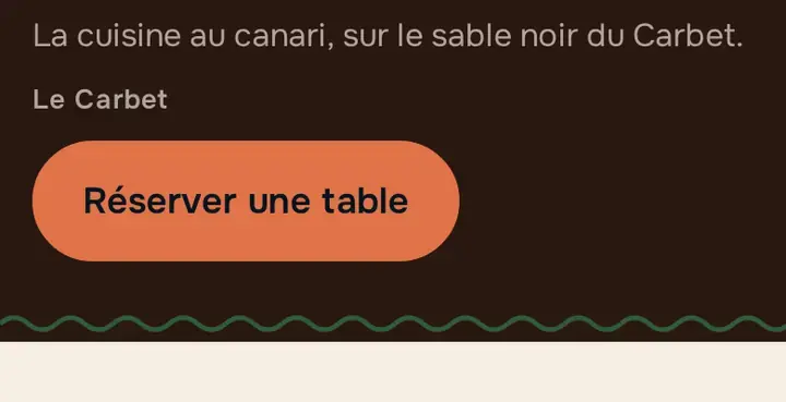 Le bouton de vente du thème Kannari, sur téléphone, avec un commerce imaginé.
