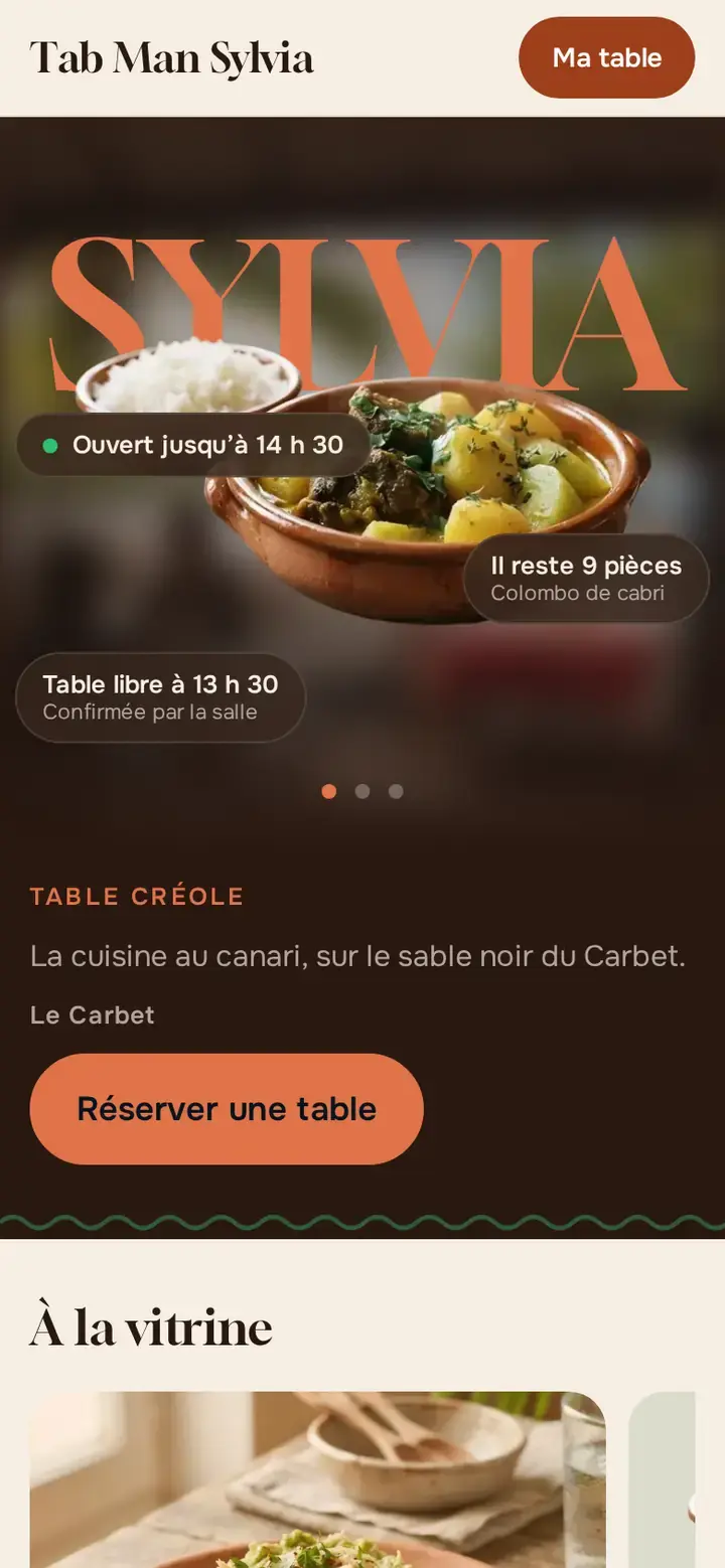 Thème Kannari sur téléphone, déclinaison Canari, avec un commerce imaginé.