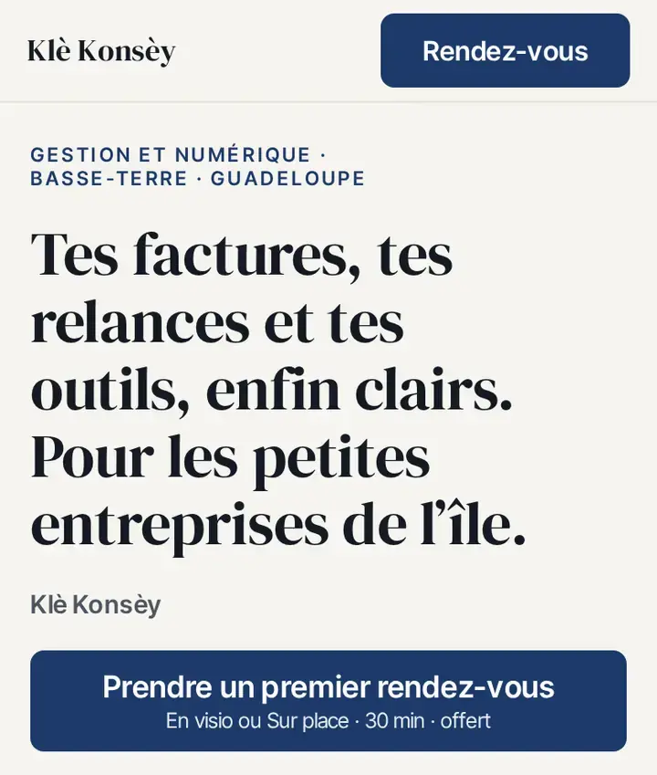 La méthode en étapes, dans le thème Konsèy
