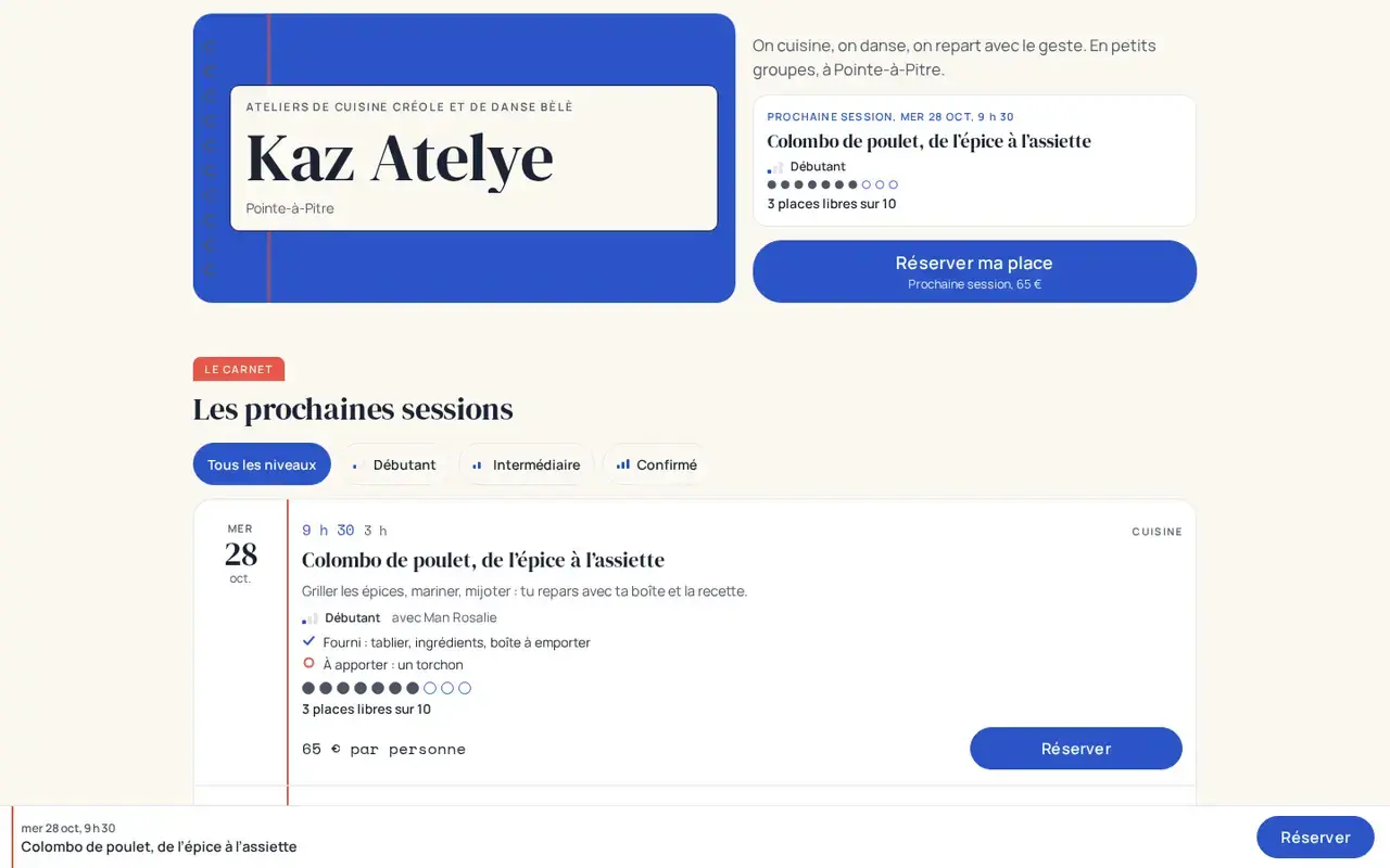 Thème Lekòl sur ordinateur, avec un commerce imaginé.
