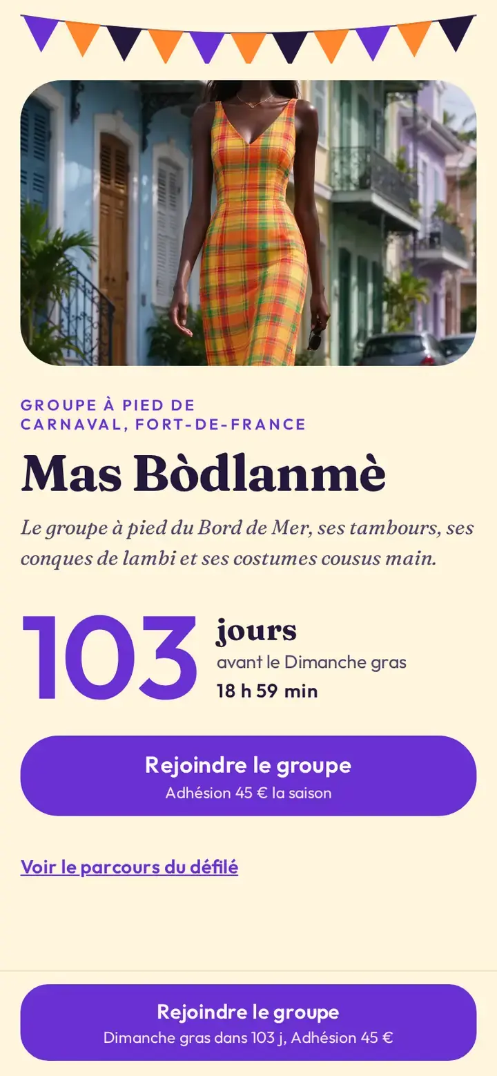Vaval, déclinaison Vidé, sur téléphone