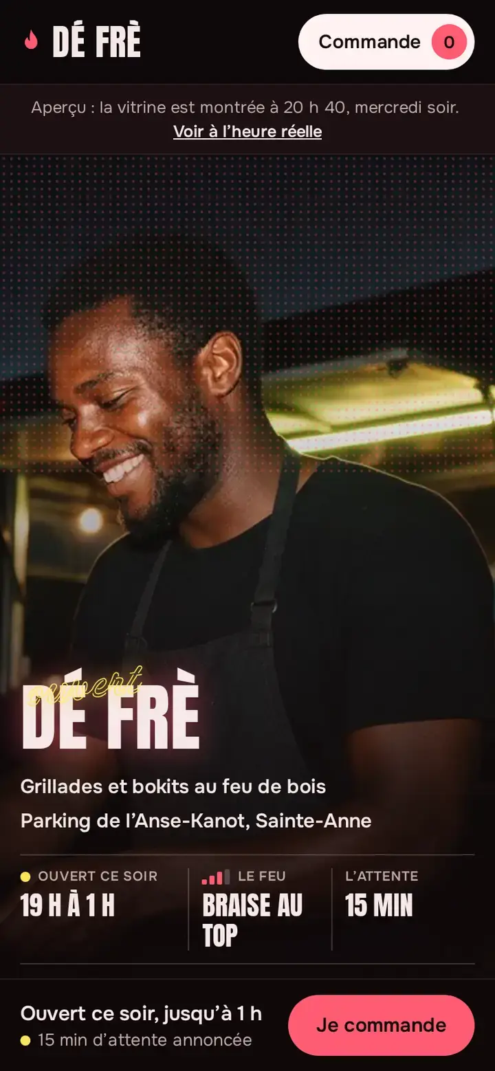 Boukan, déclinaison Carbet, sur téléphone