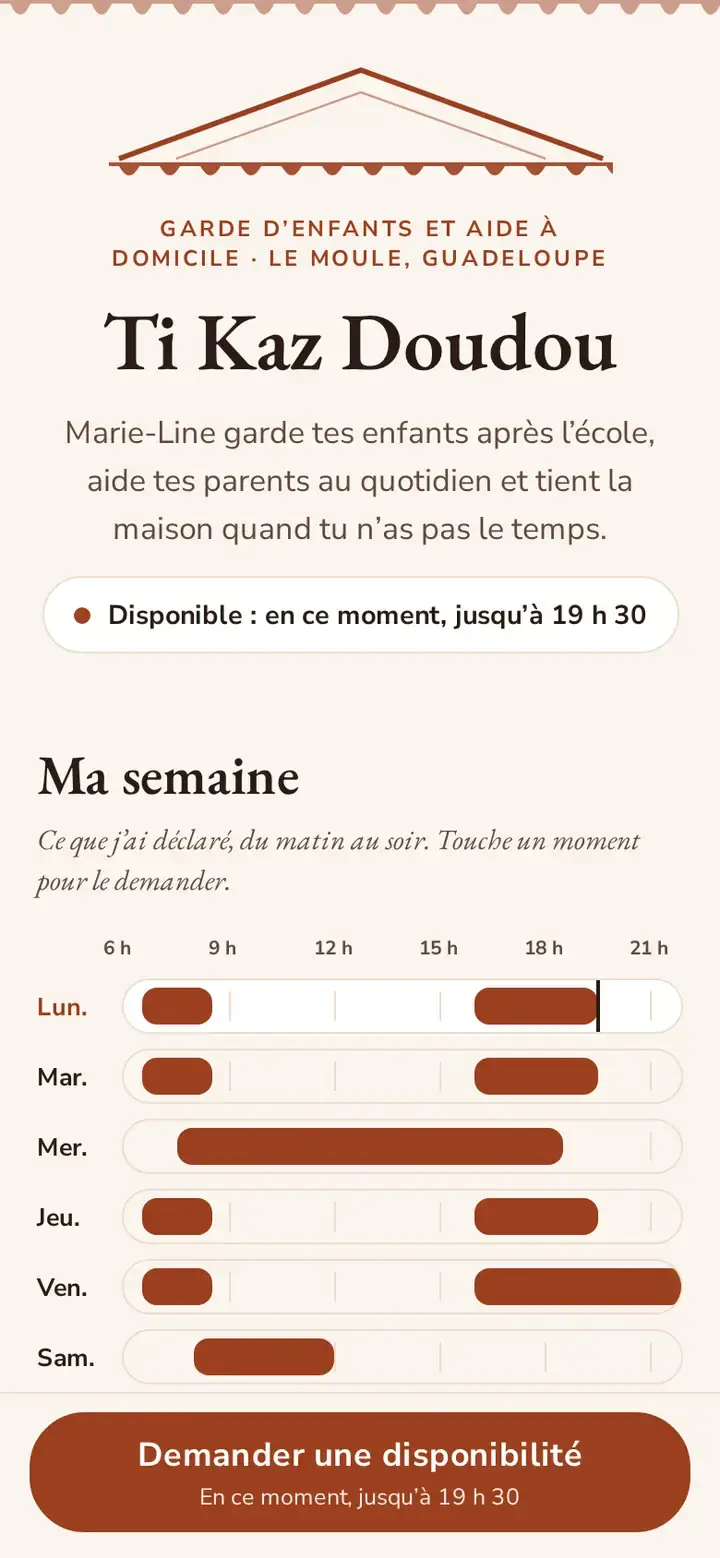 Thème Lakay, déclinaison Case, avec un commerce imaginé.