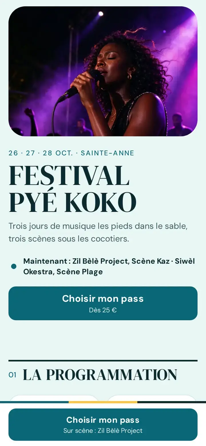 Lasèn, déclinaison Lagon, sur téléphone