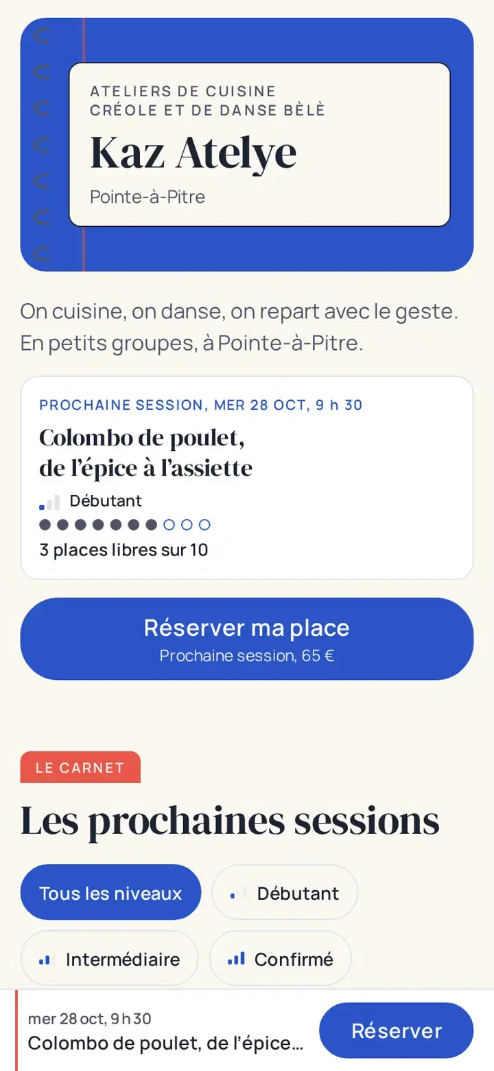 Thème Lekòl, déclinaison Carnet, avec un commerce imaginé.