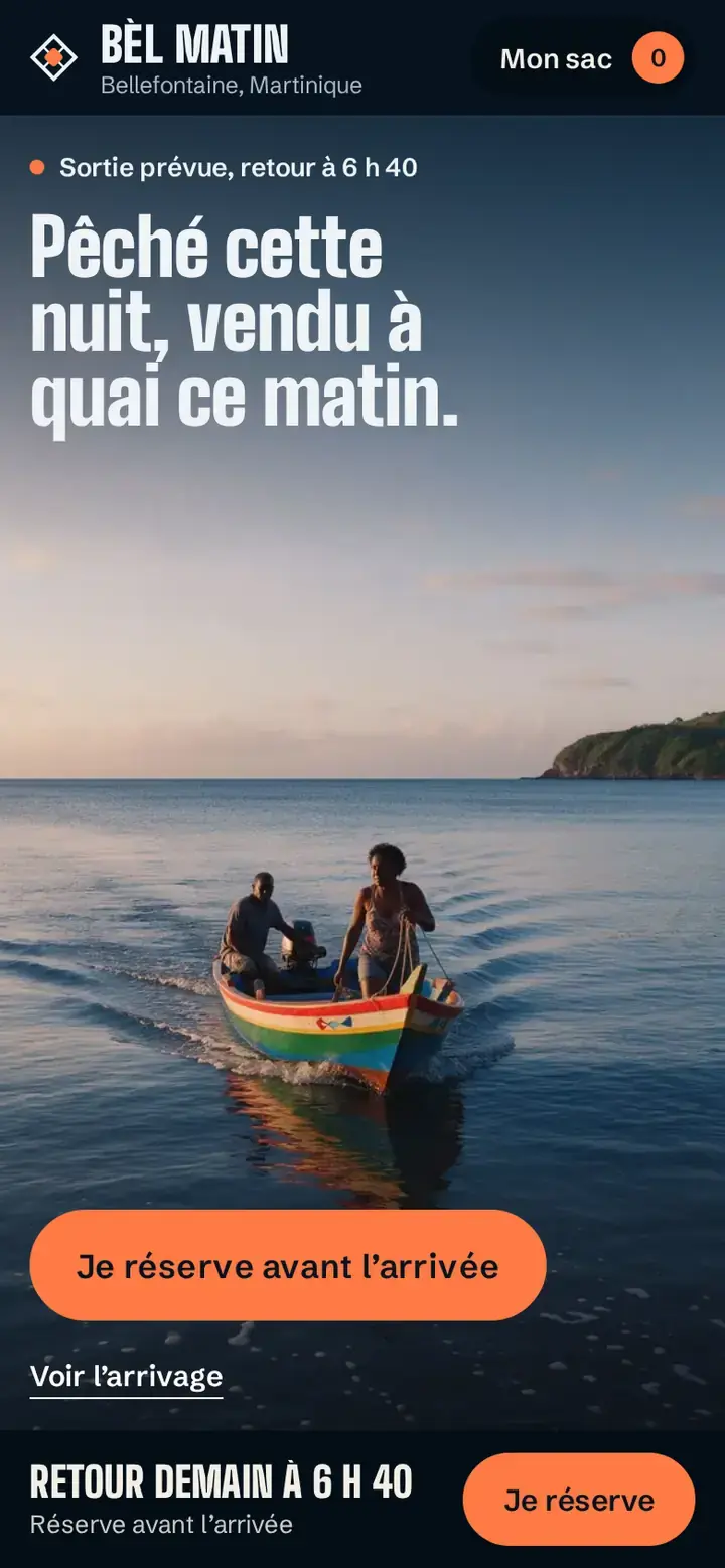 Senn, déclinaison Pêche de nuit, sur téléphone