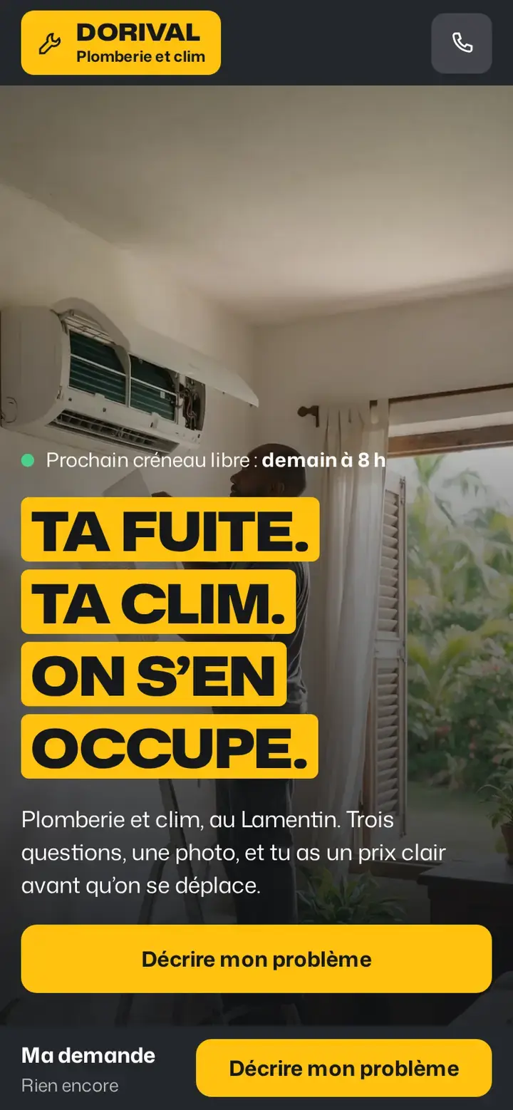 Thème Sèvis, déclinaison Signal, avec un commerce imaginé.